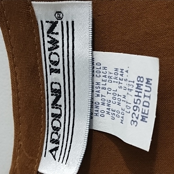 Soft Sueded Fabric Whipstitch Blouse Embroidered Vest Broomstick Skirt 3 Piece - Picture 9 of 16